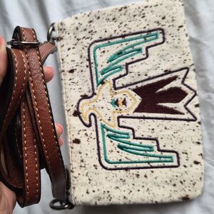 Justin Thunderbird Embroidered mini shoulder bag crossbody purse Western wear